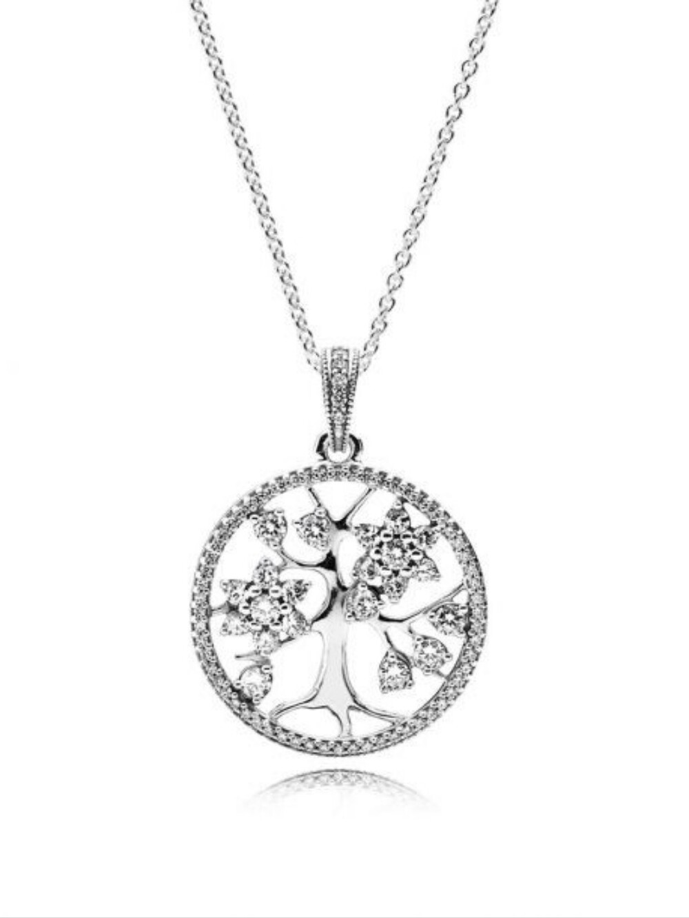 Pandora Tree of Life Silver Round Pendant